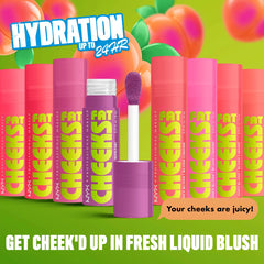 Nyx- Fat Cheeks Juicy Liquid Blush- Papaya Plump