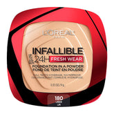 L'Oreal Paris- Infallible Fresh Wear Foundation In A Powder 24H Wear 180 Linen