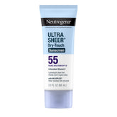 Neutrogena Ultra Sheer Dry-Touch Sunscreen SPF 55 on a white background
