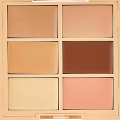 NYX Conceal Correct Contour Palette Medium 02 showing six contour and concealer shades"