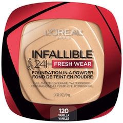 L'Oreal Paris- Infallible Fresh Wear Foundation In A Powder 24H Wear 120 Vanilla