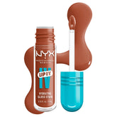 NYX- Lip I.V. Hydrating Lip Gloss Stain- 01 Caramel Drip