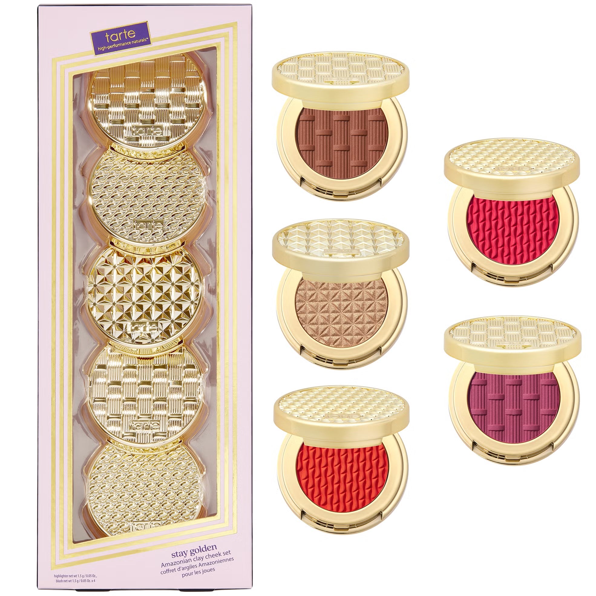 Tarte - Stay Golden Amazonian Clay Cheek Set- Reds And Berries