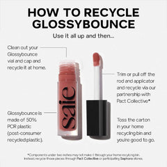 Saie Glossybounce™ High-Shine Hydrating Lip Gloss Oil- Bounce