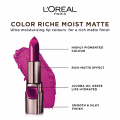 L'Oreal Paris Color Riche Moist Matte Lipstick, 236 Vin De Fantasme