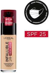 L'Oréal Paris Infallible 24H Fresh Wear Liquid Foundation 100 Linen (UK Version)