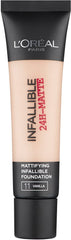 L'Oreal Paris Infallible 24 Hour-Matte Foundation, 11 Vanilla