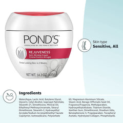 Pond's- Rejuveness Anti-Wrinkle Cream Anti-Aging Face Moisturizer With Alpha Hydroxy Acid and Collagen 14.1 oz
