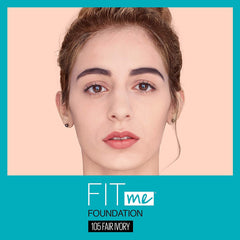 Maybelline- Fit Me Matte + Poreless Liquid Foundation Fair Ivory (105) USA