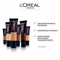 L'OREAL PARIS-24h Matte Cover Foundation 110 Vanilla Rose