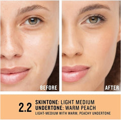 Smashbox- Studio Skin 24H Full Coverage Foundation 2.2 Light-Medium, Warm & Peachy