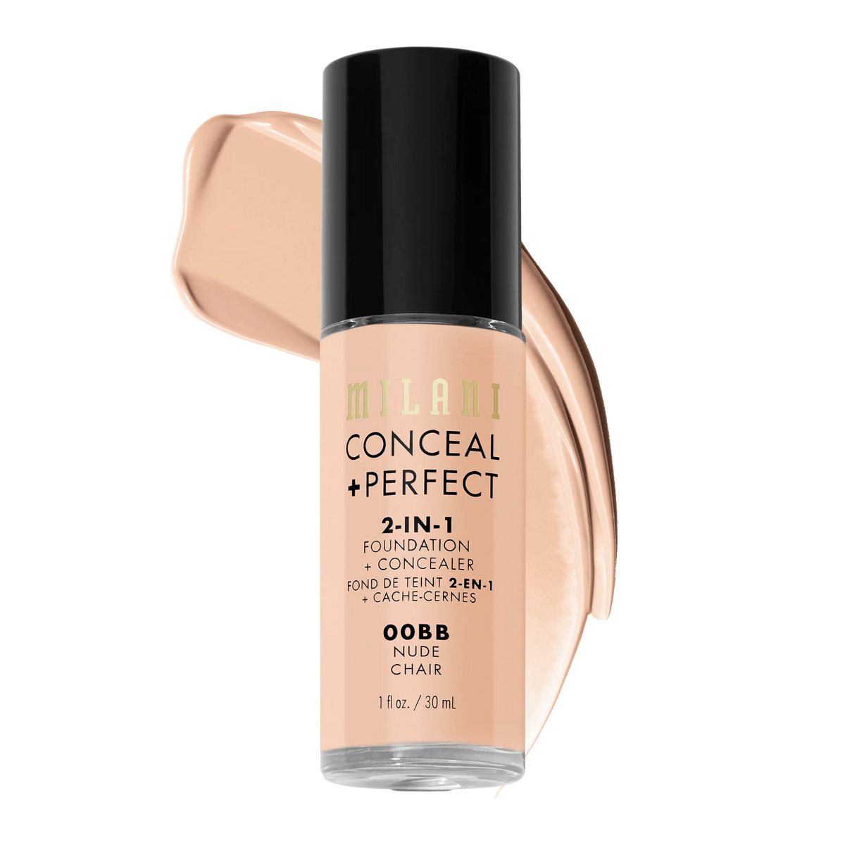 Milani- Conceal + Perfect 2-IN-1 Foundation + Concealer- 00BB Nude