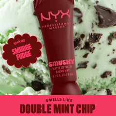 NYX- Smushy Matte Lip Balm- Smudge Fudge