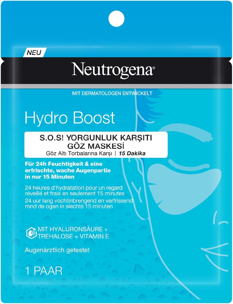 Neutrogena Hydro Boost 2-in-1 Eye Mask