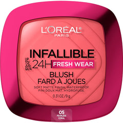 Loreal Infallible Up to 24H Fresh Wear Soft Matte Blush- 05 Fearless Coral