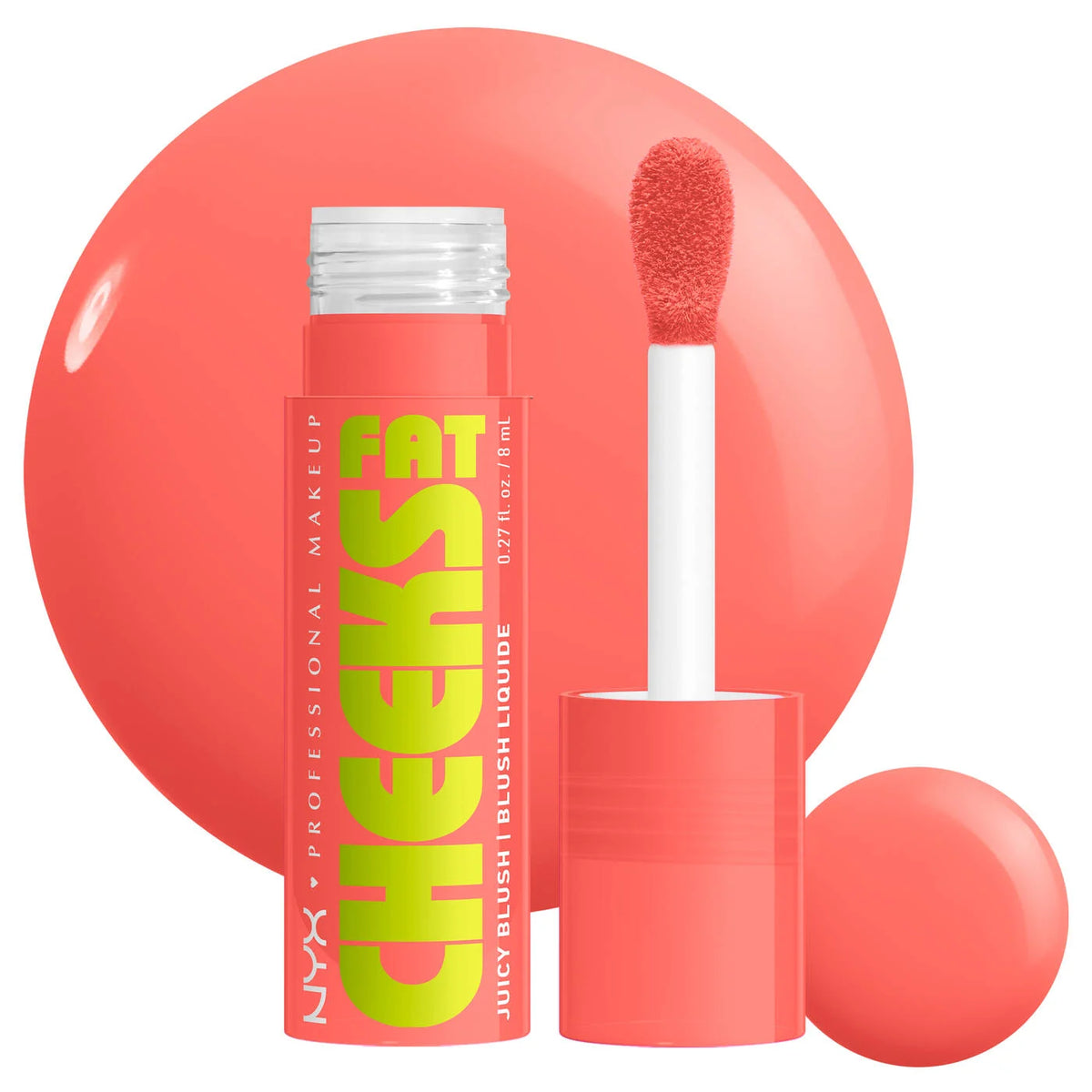 Nyx- Fat Cheeks Juicy Liquid Blush- Papaya Plump