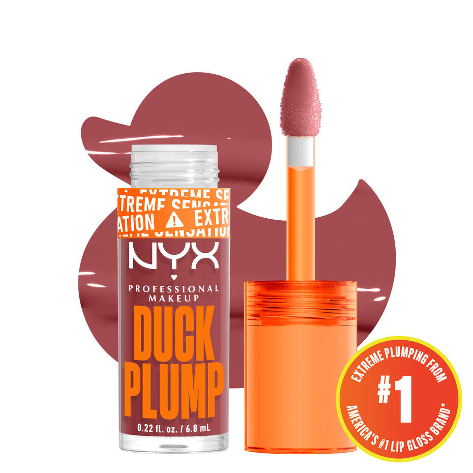 NYX-DUCK PLUMP HIGH PIGMENT PLUMPING LIP GLOSS- 08 Mauve Out Of My Way
