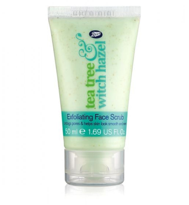 Boots Tea Tree & Witch Hazel Exfoliating Face Scrub 50ml