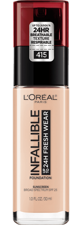 L'Oréal Paris- 24 Hour Fresh Wear Foundation- Rose lvory 415 (US Version)