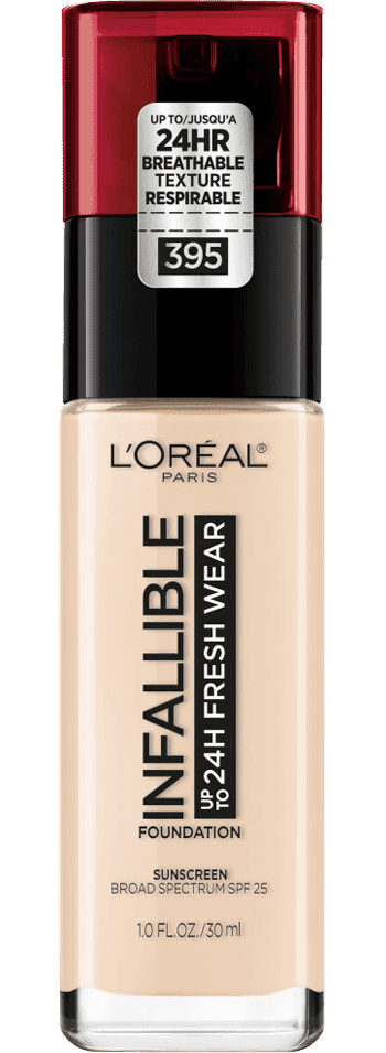 L'Oréal Paris- 24 Hour Fresh Wear Foundation- Rose Pearl 395 (US Version)