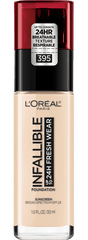 L'Oréal Paris- 24 Hour Fresh Wear Foundation- Rose Pearl 395 (US Version)