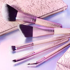 MAC-Frosted Fireworks~Pink Sparkle 5 Piece Eyeshadow Brush Set