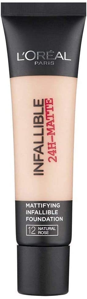 L'Oreal Paris Infallible 24 Hour-Matte Foundation, 12 Natural Rose