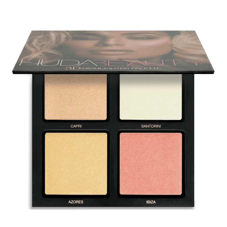 Huda Beauty- 3D Highlighter Palette- Pink Sands
