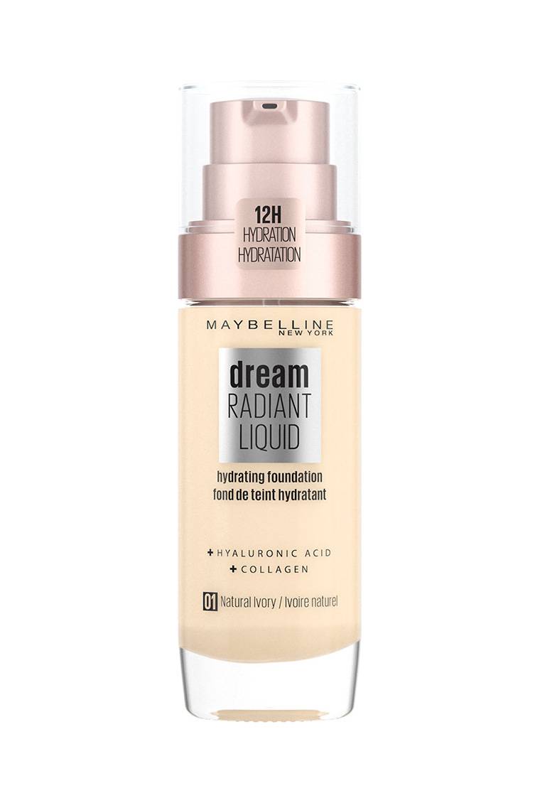 Maybelline- Dream Radiant Liquid Hydrating Foundation 01 Natural Ivory