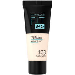 MAYBELLINE Fit Me Matte & Poreless Foundation  Warm Ivory 100