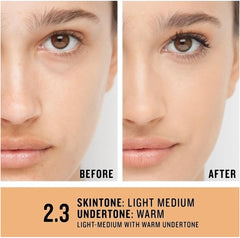 Smashbox- Studio Skin 24H Full Coverage Foundation 2.3 Light-Medium, Warm Golden